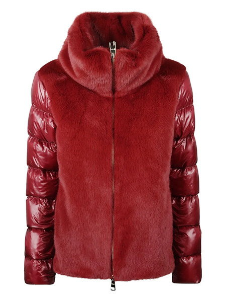  Herno Plumífero Con Cuello Alzado - Rojo 