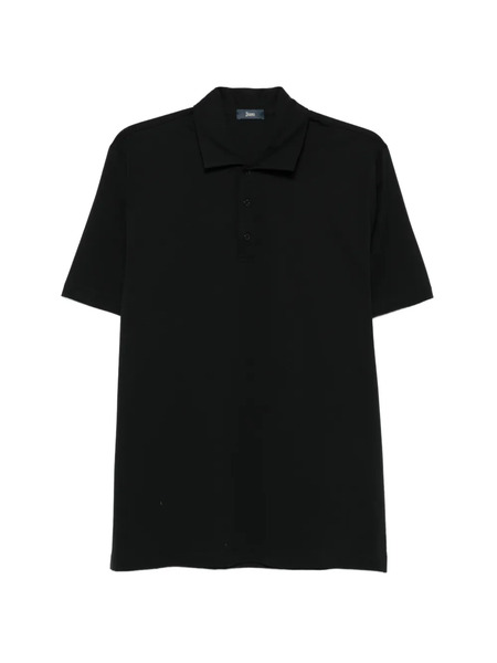  Herno Polo Con Botones - Negro 