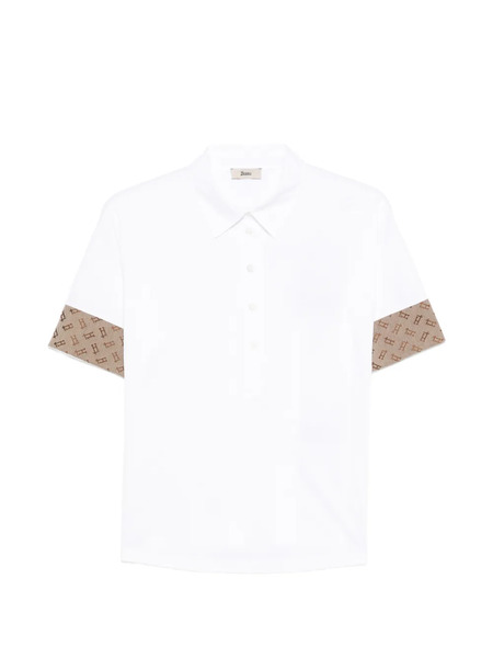  Herno Polo Con Estampado - Blanco 