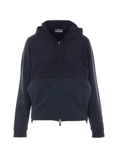  Herno Sudadera Con Capucha Y Cremallera - Azul 
