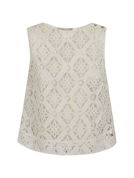  Herno Top De Ganchillo - Blanco 