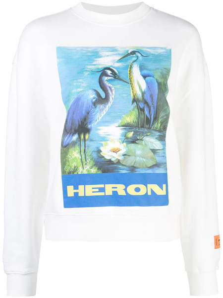  Heron Preston Sudadera Estampada Heron - Blanco 