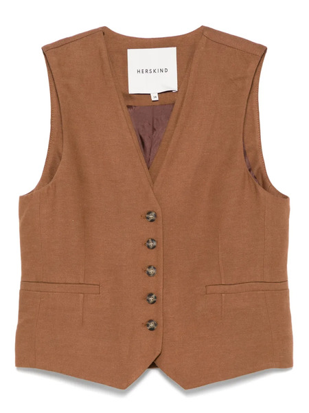  Herskind Chaleco Double Up - Marrón 