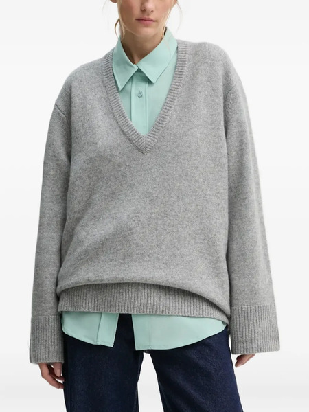  Herskind Jersey Con Cuello En V - Gris 