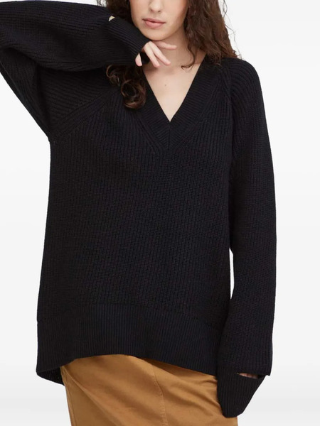  Herskind Jersey Con Cuello En V - Negro 