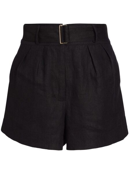  Hevron Bermudas De Lino - Negro 