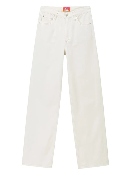  Hey Joanie Vaqueros Con Parche Del Logo - Blanco 