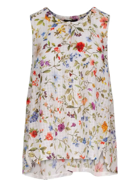  High Top Lithe Con Estampado Floral - Blanco 