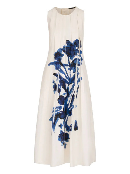  High Vestido Con Estampado Floral - Neutro 