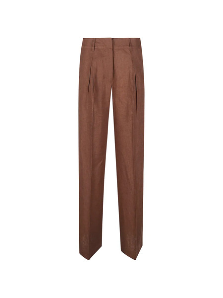  Hinnominate Pantalones Plisados - Marrón 