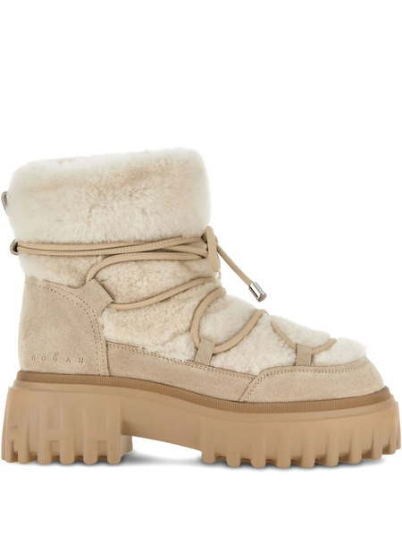  Hogan Botas Con Ribete De Pelo - Neutro 