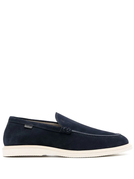  Hogan Mocasines Con Puntera De Almendra - Azul 