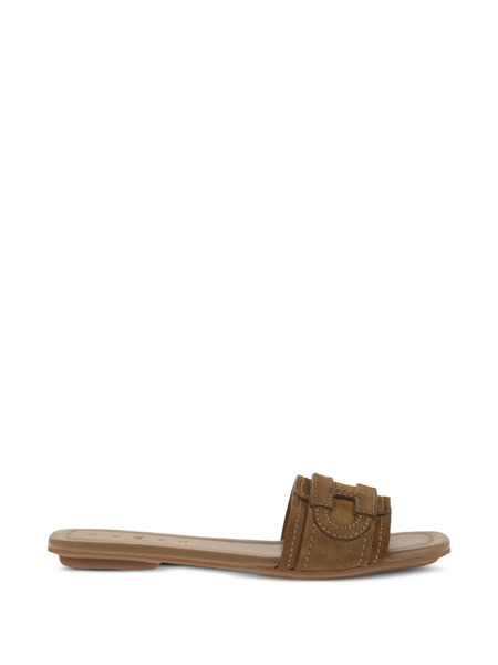  Hogan Mules H685 Planos - Marrón 