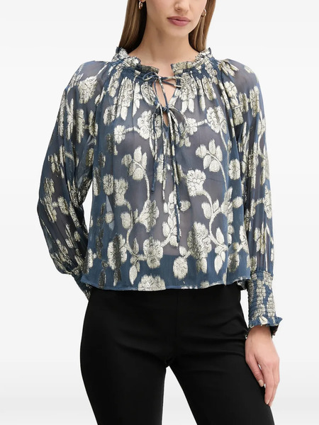  Hoss Intropia Top Con Estampado Floral - Azul 