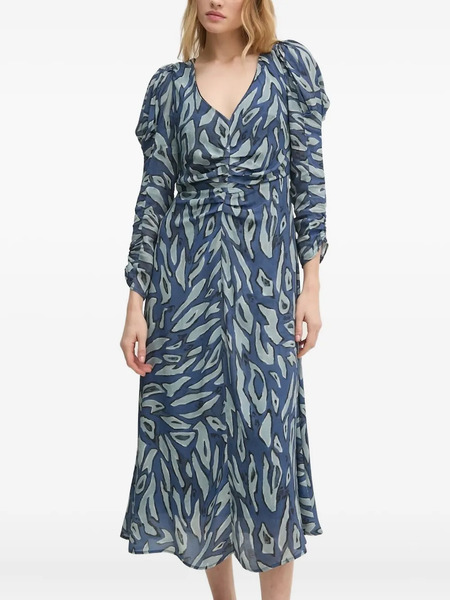  Hoss Intropia Vestido Midi Con Estampado Abstracto - Azul 