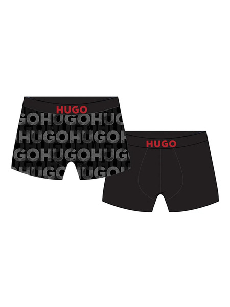  Hugo Kids Bóxer Stretch - Negro 