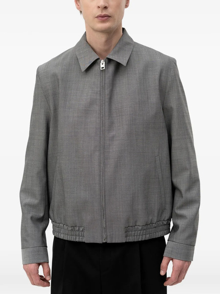  Hugo Zip-up Elasticated-hem Jacket - Gris 