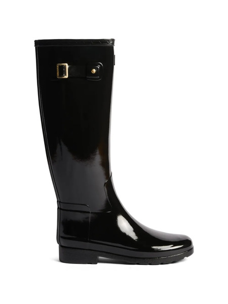  Hunter Botas Refined Con Acabado Brillante - Negro 
