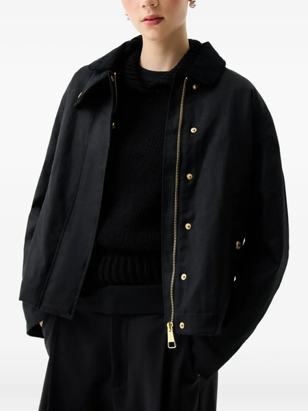  Hunter Chaqueta Leith Estilo Boxy - Negro 