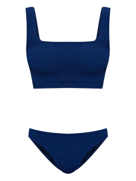  Hunza G Bikini Xandra Con Efecto Arrugado - Azul 