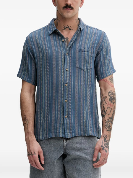  Hurley Camisa A Rayas Verticales - Azul 