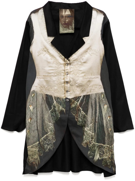 Ia London Blazer Estampado - Negro 