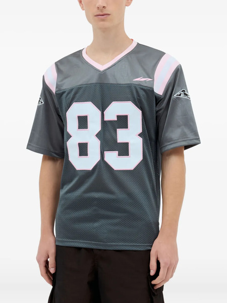  Ice & Techno Camiseta Con Panel Perforado - Gris 