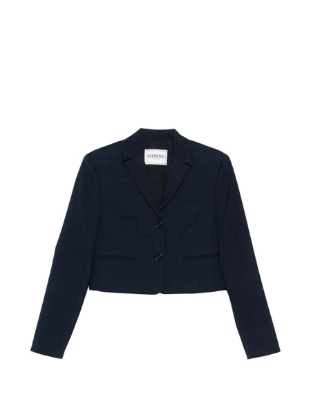  Iceberg Blazer A Cuadros - Azul 