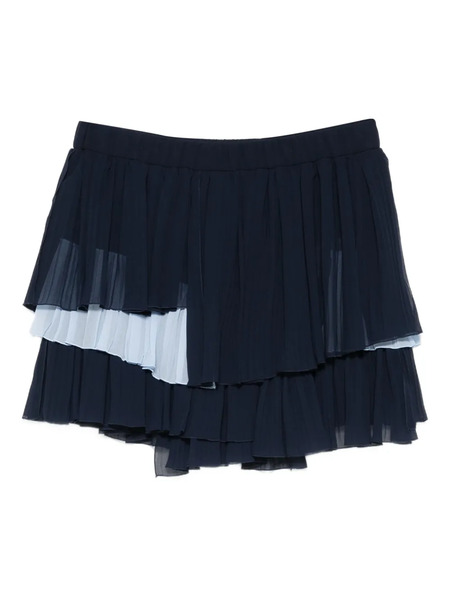  Iceberg Falda Plisada A Capas - Azul 