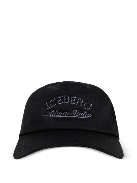  Iceberg Gorra Bordada - Negro 