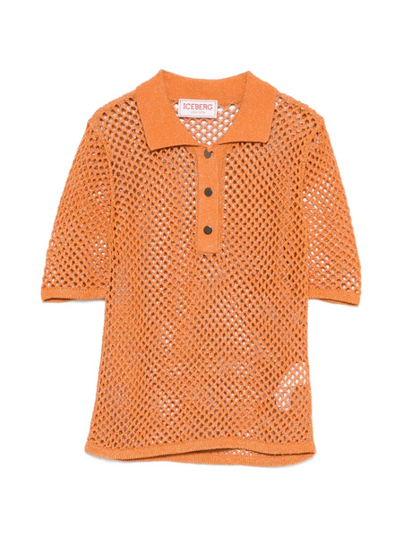  Iceberg Polo Con Botones - Naranja 