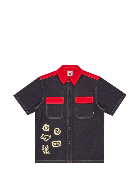  Icecream Camisa Con Diseño Patchwork - Negro 