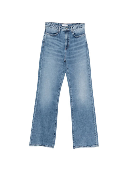  Icon Denim Pantalones Con Bordes Sin Rematar - Azul 