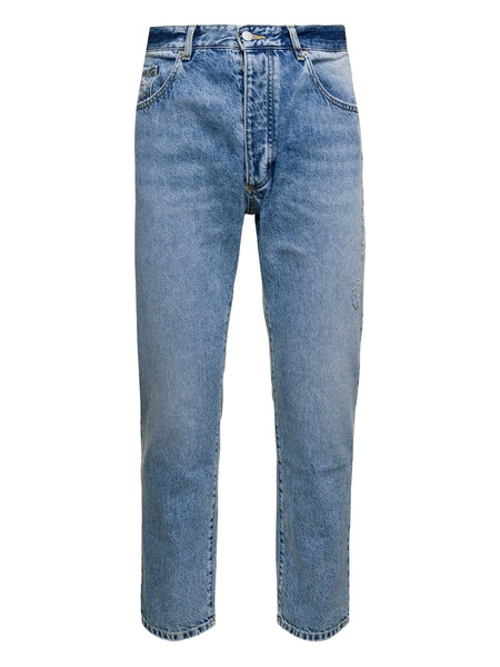  Icon Denim Vaqueros Con Parche Del Logo - Azul 