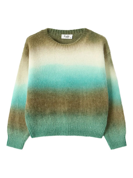  Il Gufo Jersey Con Efecto Sombreado - Verde 