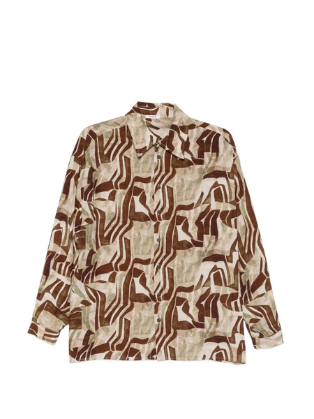  Imperial Camisa Con Estampado Abstracto - Marrón 