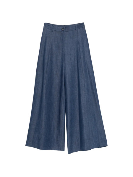  Imperial Pantalones Palazzo Con Trabillas - Azul 