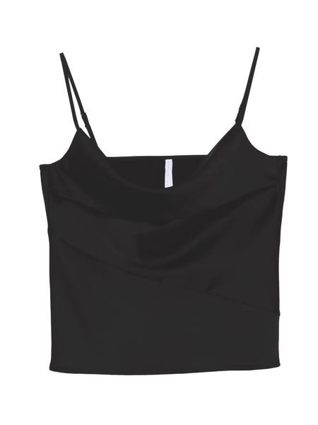  Imperial Top Con Cuello Desbocado - Negro 