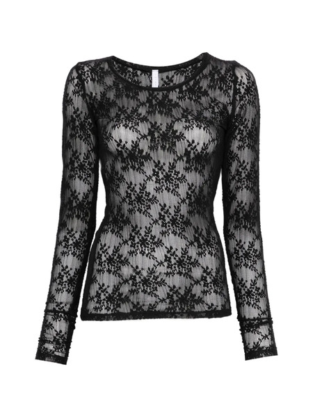  Imperial Top De Encaje - Negro 