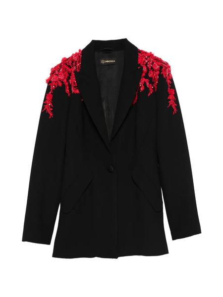  Imroska Blazer Con Apliques - Negro 