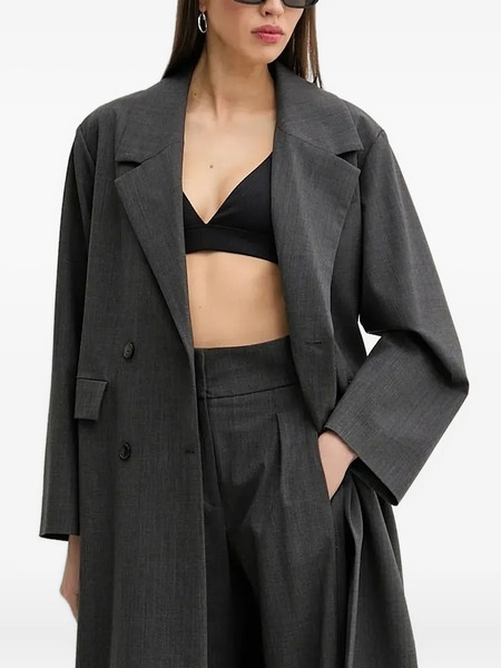  Iro Abrigo Con Doble Botonadura - Gris 