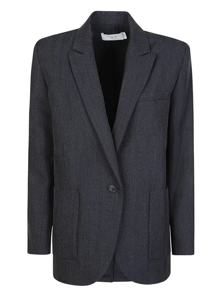  Iro Blazer De Lana Con Botones - Azul 