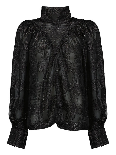  Iro Blusa Con Apliques - Negro 