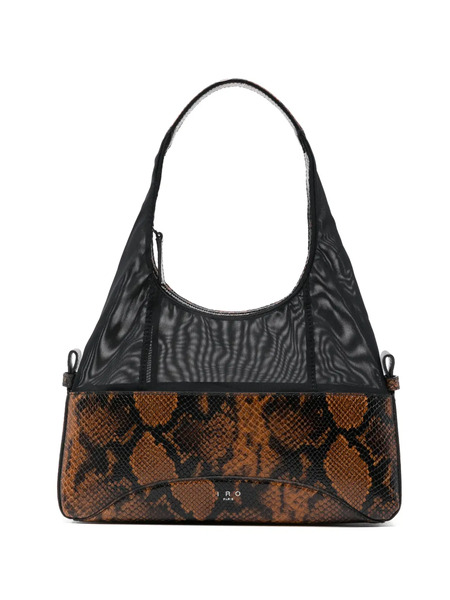  Iro Bolso Shopper Con Efecto De Piel De Serpiente - Negro 