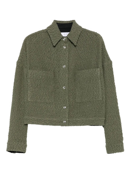  Iro Chaqueta Texturizada Con Bolsillo - Verde 