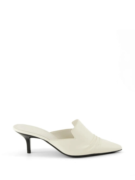  Iro Mules Con Puntera En Punta - Blanco 