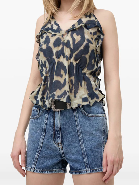  Iro Pantalones Vaqueros Cortos Sarahi - Azul 