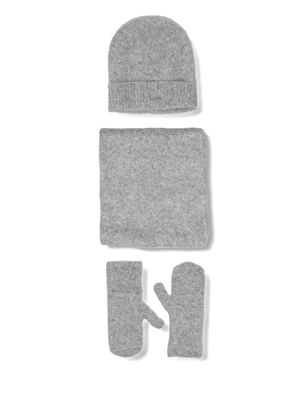  Iro Set De Gorro De Punto Con Logo - Gris 