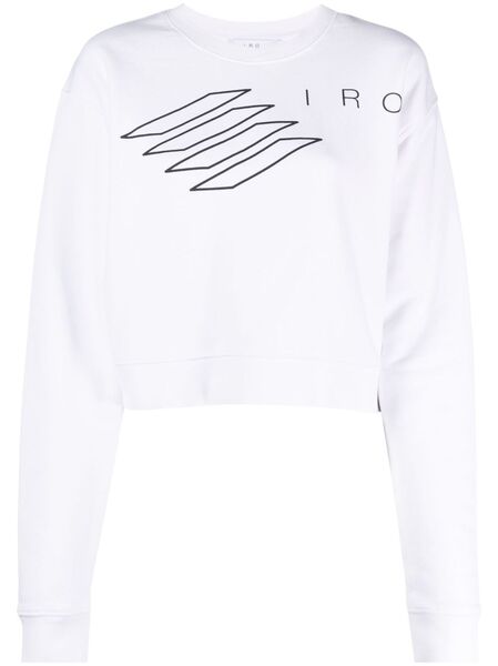  Iro Sudadera Corta Romel Con Logo - Blanco 