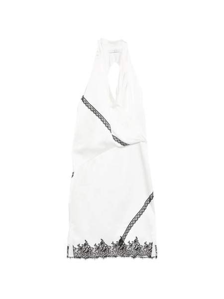  Iro Vestido Drapeado Con Encaje - Blanco 